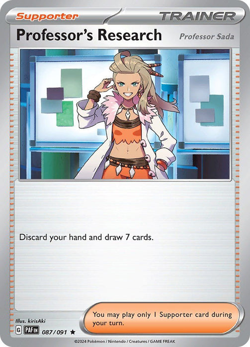 Pokemon Professor's Research - 087/091 087/091 SV: Paldean Fates Holo - EternaCards