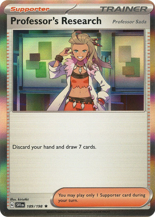 Pokemon Professor's Research - 189/198 189/198 SV01: Scarlet & Violet Base Set Holo - EternaCards