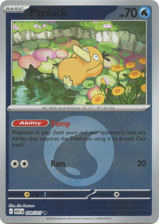 Pokemon Psyduck - 039/217 (Energy Symbol Pattern) 039/217 ME: Ascended Heroes Reverse Holo - Eterna Cards