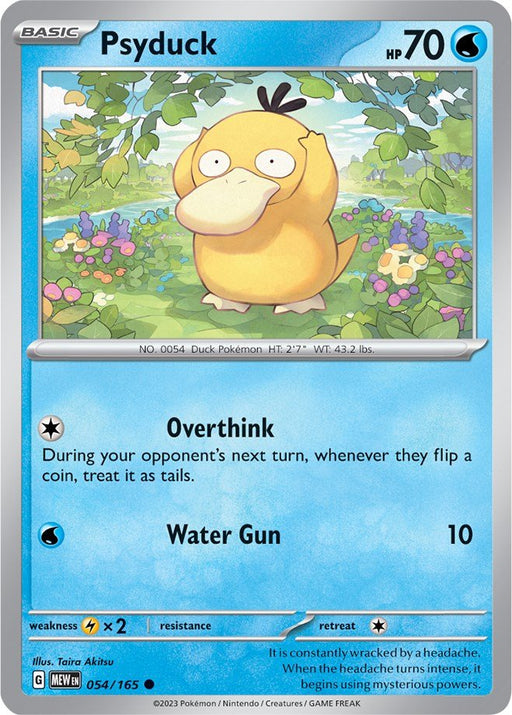 Pokemon Psyduck - 054/165 054/165 SV: Scarlet & Violet 151 Normal - EternaCards