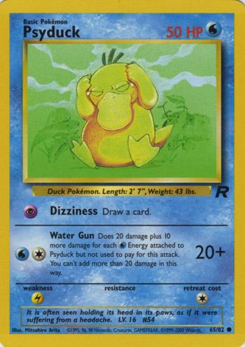Pokemon Psyduck 65/82 Team Rocket Unlimited - Eterna Cards