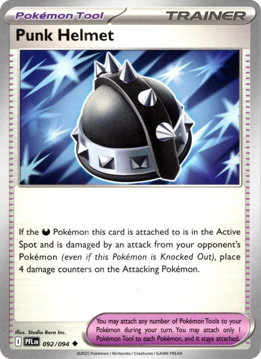 Pokemon Punk Helmet 092/094 ME02: Phantasmal Flames Reverse Holo - EternaCards