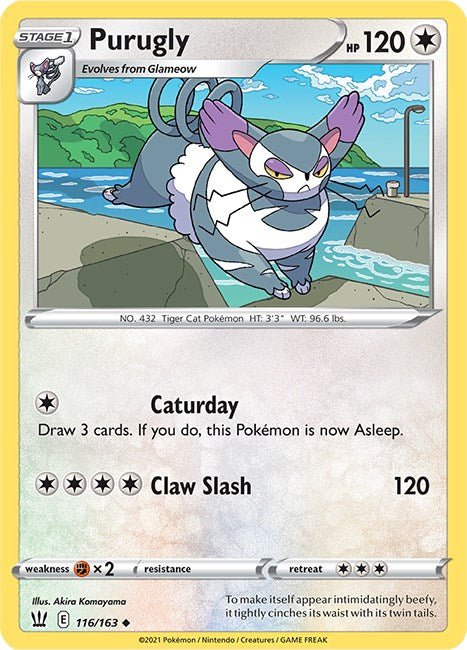 Pokemon Purugly 116/163 SWSH05: Battle Styles Normal - EternaCards