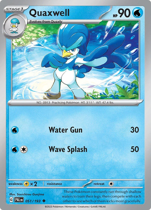 Pokemon Quaxwell - 051/193 051/193 SV02: Paldea Evolved Normal - EternaCards