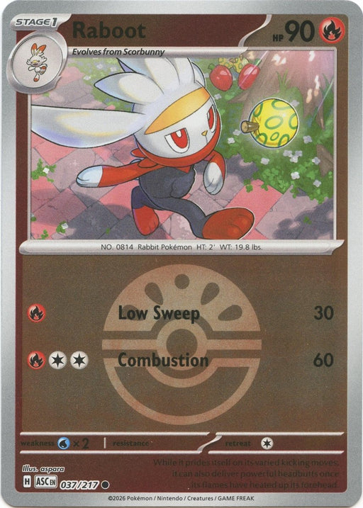 Pokemon Raboot (Friend Ball) 037/217 ME: Ascended Heroes Reverse Holo - Eterna Cards