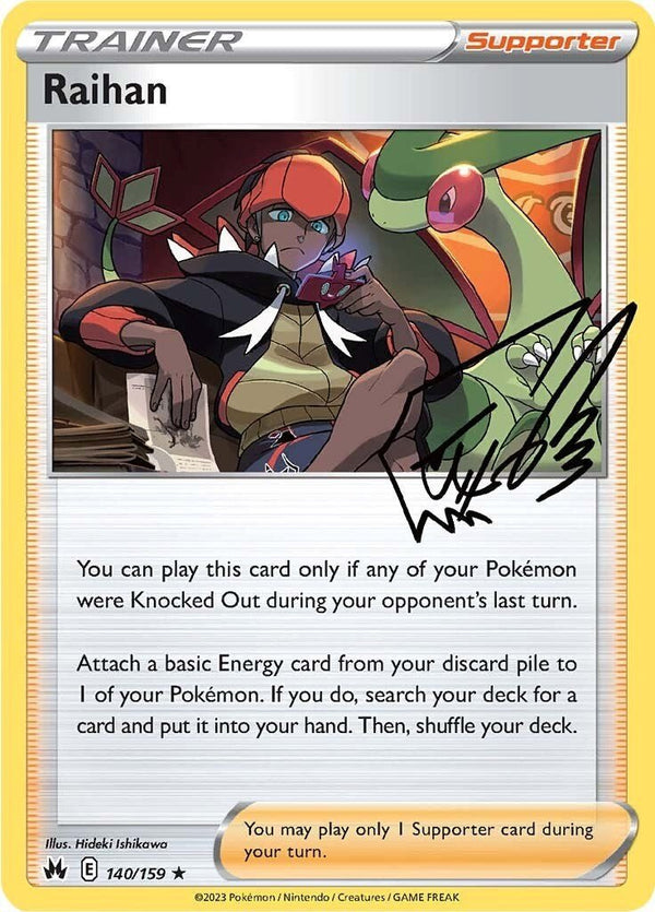 Pokemon Raihan 140/159 SWSH: Crown Zenith Holo