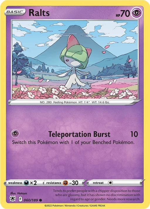 Pokemon Ralts 060/189 SWSH10: Astral Radiance Normal - EternaCards