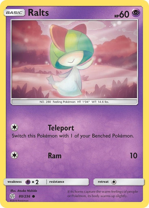 Pokemon Ralts 80/236 SM - Cosmic Eclipse Normal - EternaCards