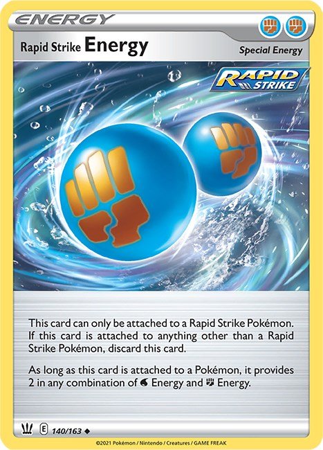 Pokemon Rapid Strike Energy 140/163 SWSH05: Battle Styles Reverse Holo - EternaCards