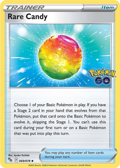 Pokemon Rare Candy 069/078 Pokemon GO Reverse Holo - EternaCards