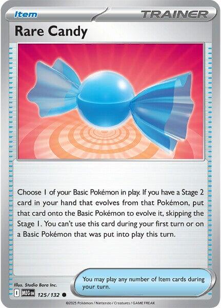 Pokemon Rare Candy - 125/132 125/132 ME01: Mega Evolution Reverse Holo - EternaCards