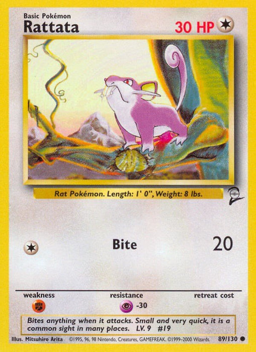 Pokemon Rattata 089/130 Base Set 2 Normal - Eterna Cards