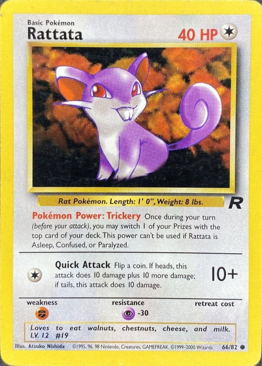 Pokemon Rattata 66/82 Team Rocket Unlimited - Eterna Cards