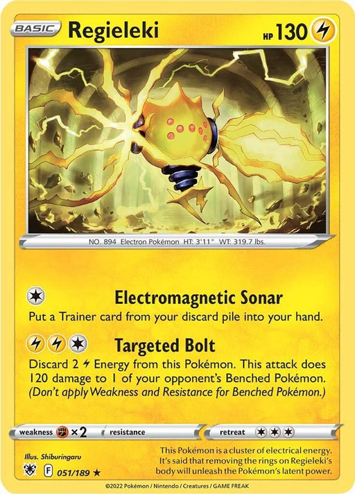 Pokemon Regieleki 051/189 SWSH10: Astral Radiance Reverse Holo - EternaCards