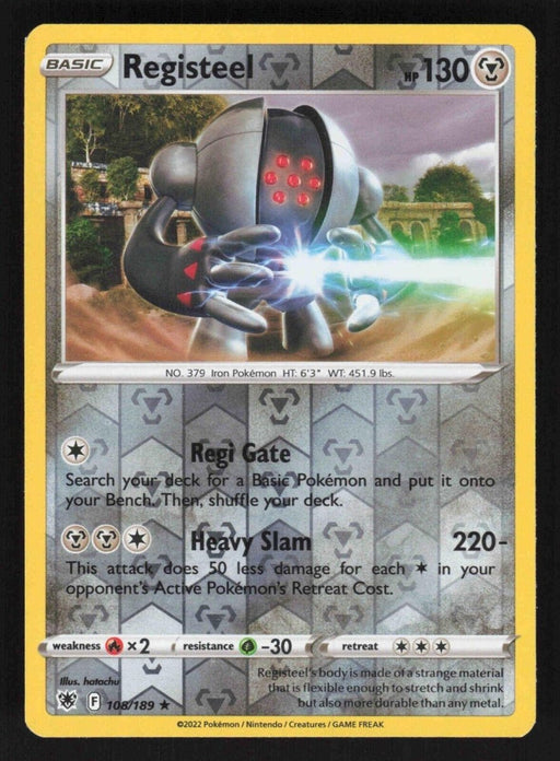 Pokemon Registeel 108/189 SWSH10: Astral Radiance Normal - Eterna Cards