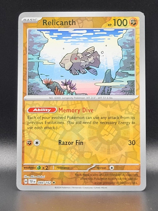 Pokemon Relicanth - 084/162 SV05: Temporal Forces Holo - Eterna Cards