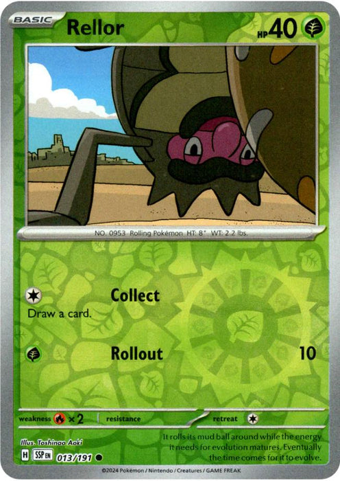 Pokemon Rellor 013/191 SV08: Surging Sparks Normal - Eterna Cards