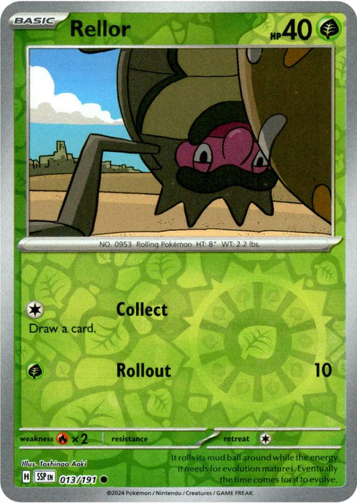 Pokemon Rellor 013/191 SV08: Surging Sparks Normal - Eterna Cards