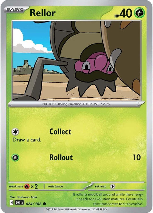 Pokemon Rellor 024/182 SV10: Destined Rivals Reverse Holo - EternaCards