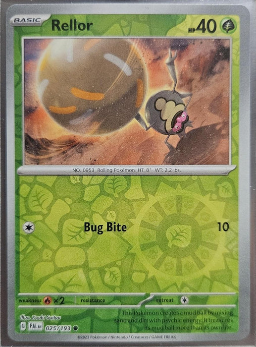 Pokemon Rellor - 025/193 SV02: Paldea Evolved Normal - Eterna Cards