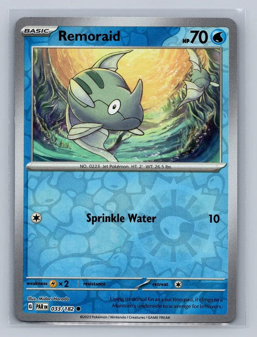 Pokemon Remoraid 033/182 SV04: Paradox Rift Normal - Eterna Cards