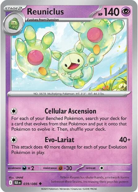 Pokemon Reuniclus 039/086 SV: Black Bolt Normal - EternaCards