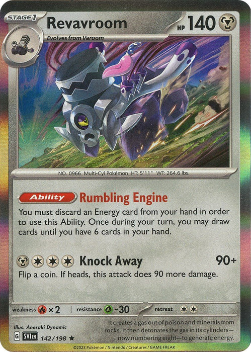 Pokemon Revavroom 142/198 SV01: Scarlet & Violet Base Set Holo - EternaCards
