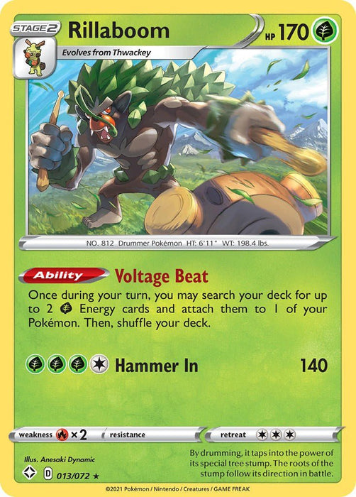 Pokemon Rillaboom 013/072 Shining Fates Holo - EternaCards