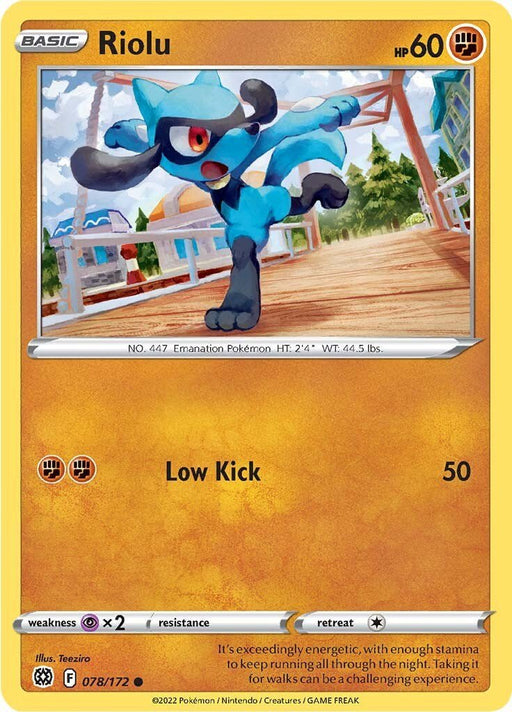 Pokemon Riolu 078/172 SWSH09: Brilliant Stars Normal - EternaCards