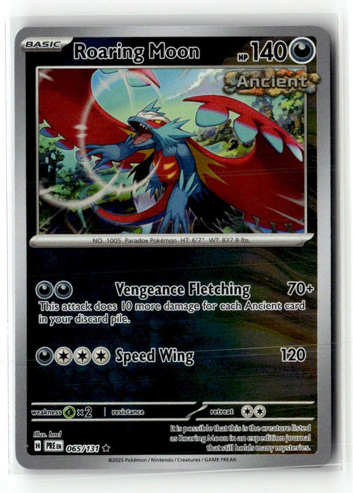 Pokemon Roaring Moon 065/131 SV: Prismatic Evolutions Holo - Eterna Cards