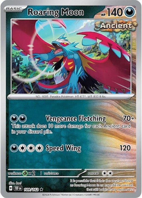 Pokemon Roaring Moon 109/162 SV05: Temporal Forces Holo - EternaCards