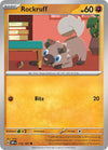 Pokemon Rockruff 116/197 SV03: Obsidian Flames Reverse Holo