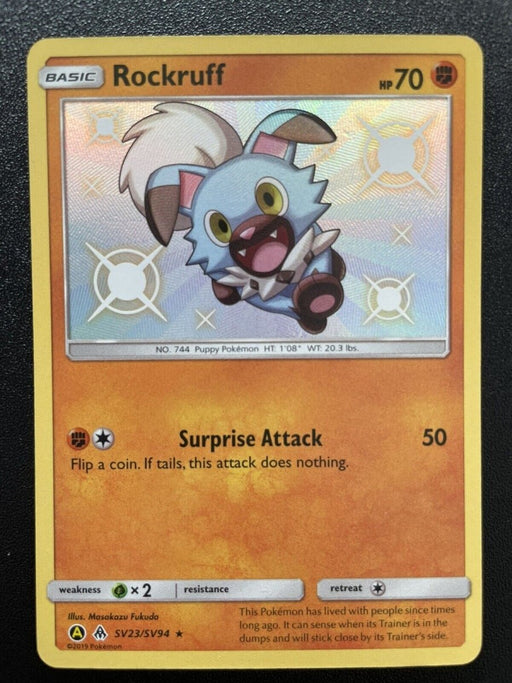 Pokemon - Rockruff - SV23/SV94 - SM Hidden Fates - Shiny Vault - EternaCards