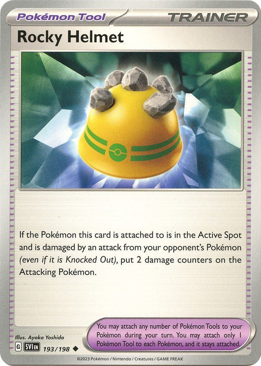 Pokemon Rocky Helmet 193/198 SV01: Scarlet & Violet Base Set Reverse Holo - EternaCards