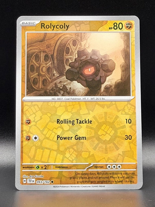 Pokemon Rolycoly 093/162 SV05: Temporal Forces Normal - Eterna Cards