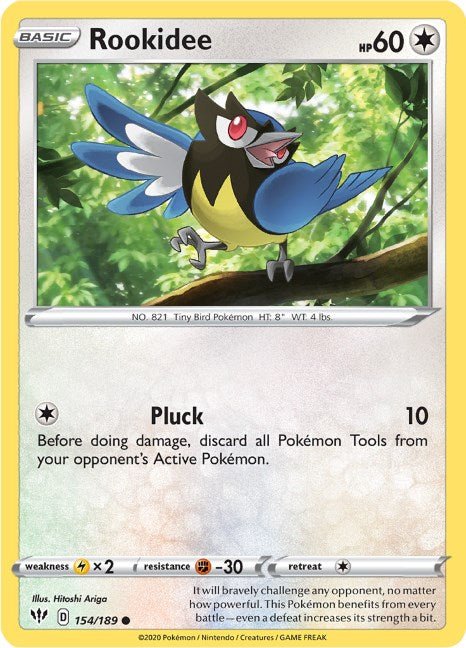 Pokemon Rookidee 154/189 SWSH03: Darkness Ablaze Normal - EternaCards