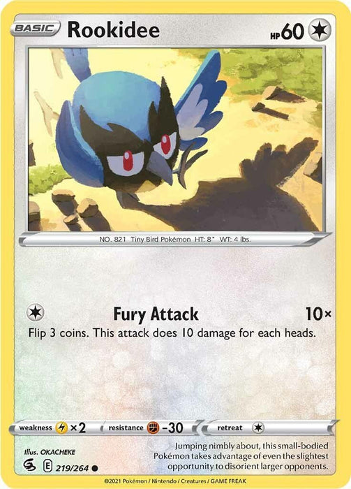Pokemon Rookidee 219/264 SWSH08: Fusion Strike Normal - EternaCards