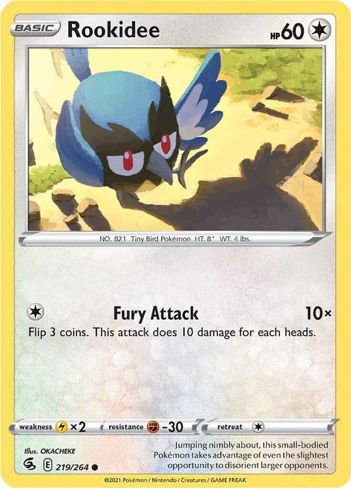 Pokemon Rookidee 219/264 SWSH08: Fusion Strike Normal - EternaCards