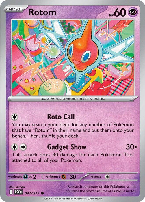 Pokemon Rotom 092/217 ME: Ascended Heroes Normal - EternaCards