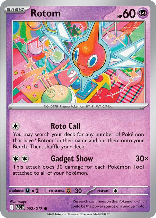 Pokemon Rotom 092/217 ME: Ascended Heroes Normal - EternaCards