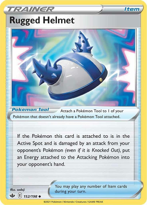 Pokemon Rugged Helmet 152/198 SWSH06: Chilling Reign Reverse Holo - EternaCards