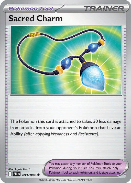 Pokemon Sacred Charm - 093/094 093/094 ME02: Phantasmal Flames Reverse Holo - EternaCards