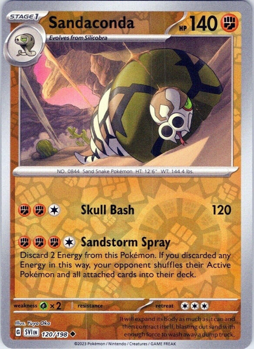 Pokemon Sandaconda 120/198 SV01: Scarlet & Violet Base Set Normal - Eterna Cards