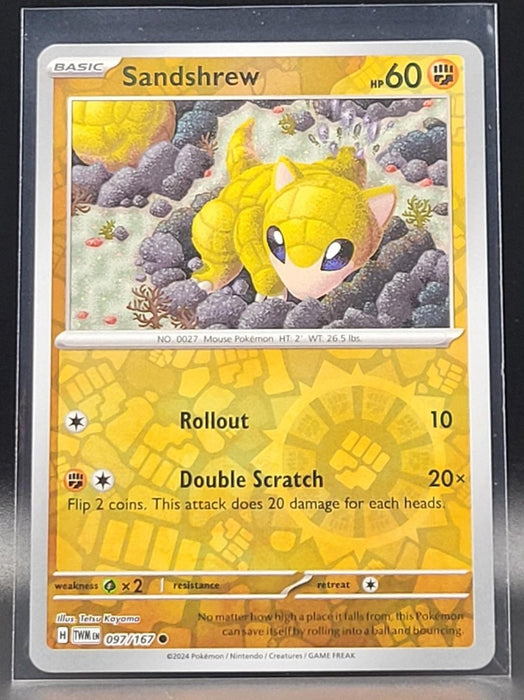 Pokemon Sandshrew 097/167 SV06: Twilight Masquerade Normal - Eterna Cards