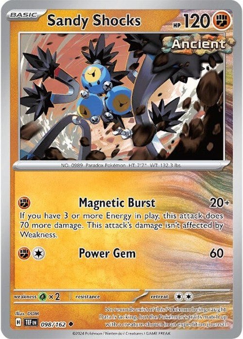 Pokemon Sandy Shocks 098/162 SV05: Temporal Forces Reverse Holo - EternaCards