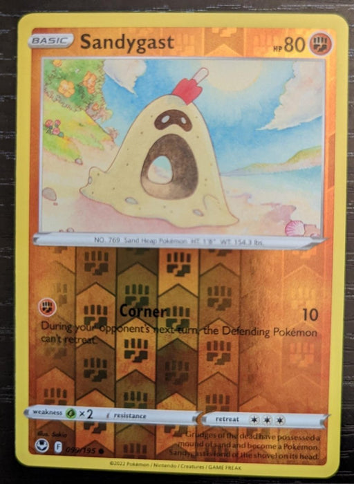 Pokemon Sandygast 099/195 SWSH12: Silver Tempest Normal - Eterna Cards