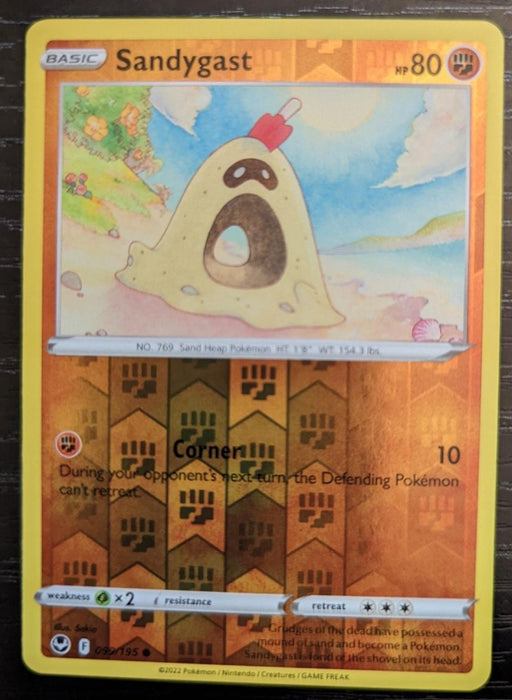 Pokemon Sandygast 099/195 SWSH12: Silver Tempest Normal - Eterna Cards