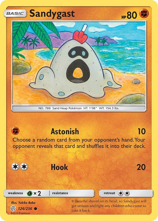 Pokemon Sandygast 126/236 SM - Cosmic Eclipse Normal - EternaCards