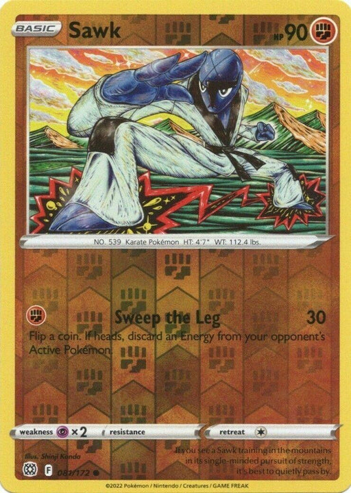 Pokemon Sawk 081/172 SWSH09: Brilliant Stars Normal - Eterna Cards