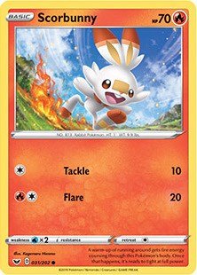 Pokemon Scorbunny - 031/202 (Premium Collection) 031/202 Miscellaneous Cards & Products Holo - Eterna Cards